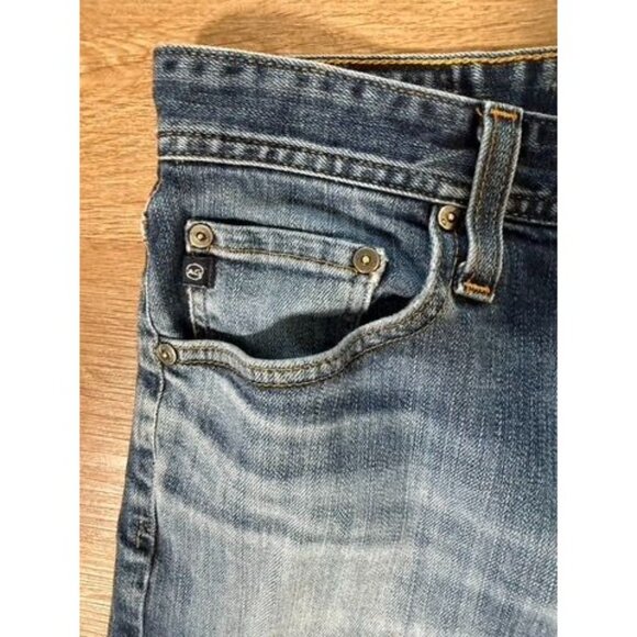 Adriano Goldschmied AG The Graduate Tailored Leg Jeans 32x32 Blue Denim - Picture 3 of 7